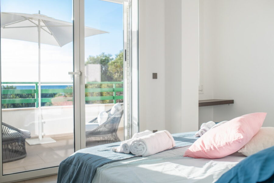 A double bedroom on the first floor with a wonderful view