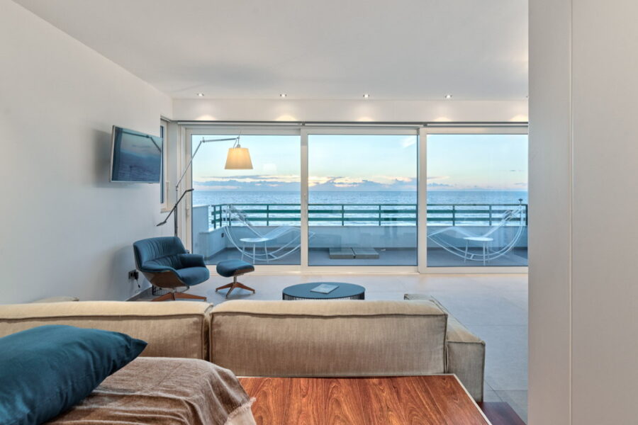Wonderful view from the master bedroom of House on the beach