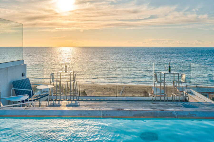 Wonderful view from various parts of the terrace of House on the beach in Gallipoli, Puglia