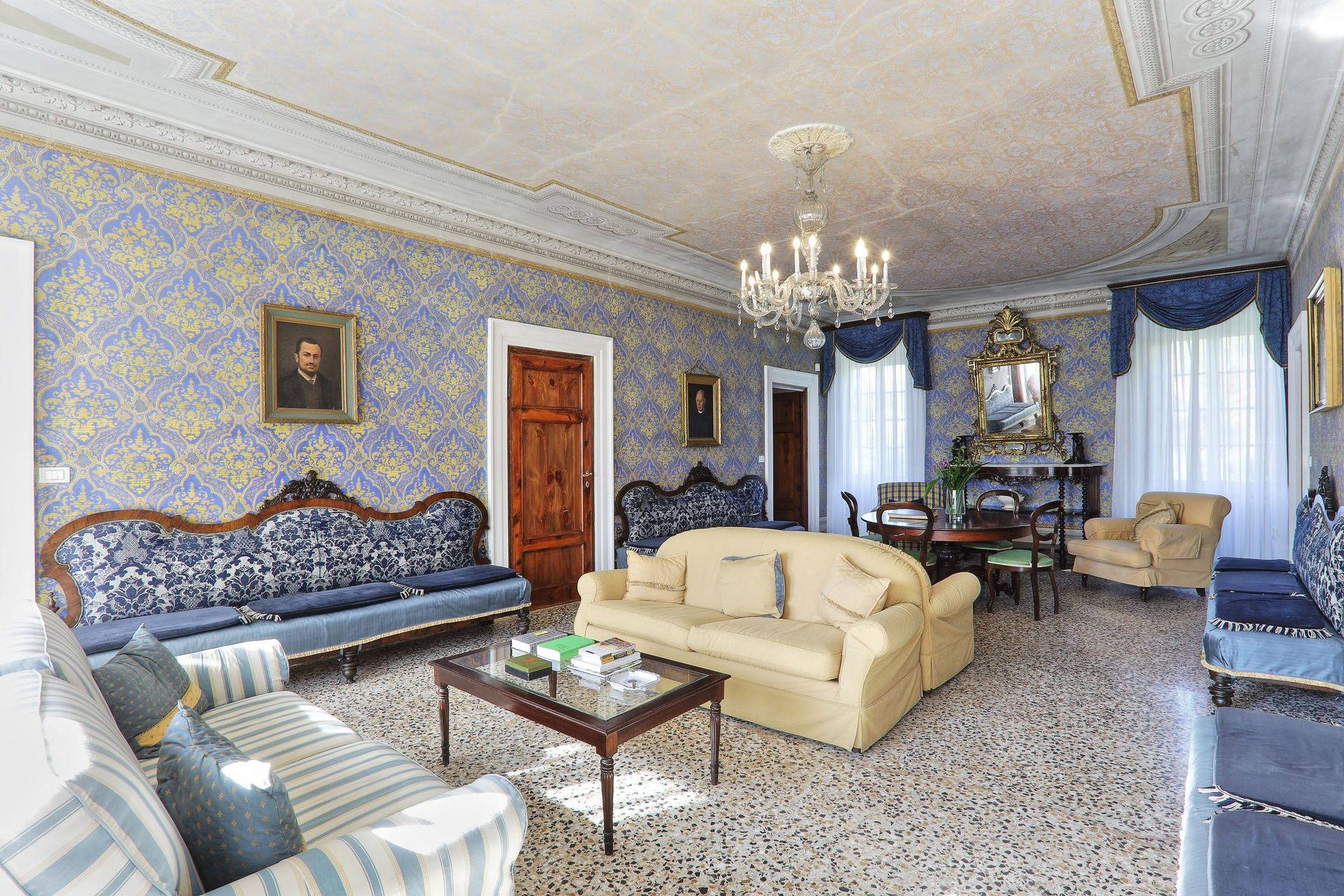 The magnificent interior of one of our villas in Tuscany